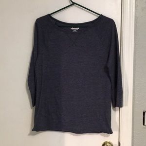 🐋2 FOR $9🐋Blue “Vintage” 3/4 sleeve length shirt